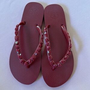 New Tory Burch Sandals. Red. Size 8.
